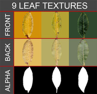 9 leaf textures