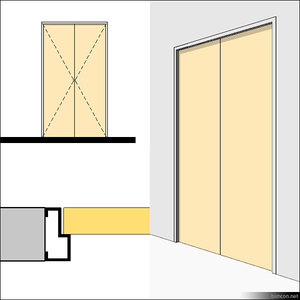 Door Swing Double Metal 01493se