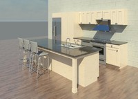 Complete kitchen w parametric dimension