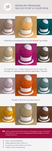 Mental Ray Procedural Tiles 1x2 Offset Color Noise