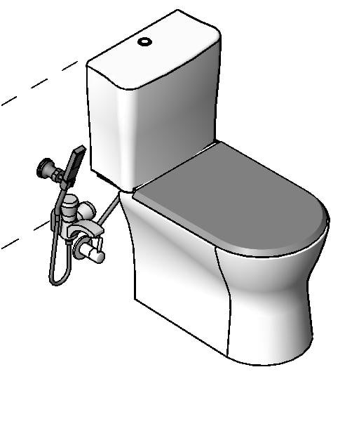 Building Revit Family Roca WC Nexo