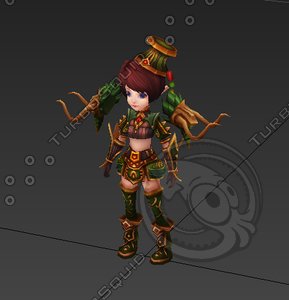 Fairy Maya Suit  Character  Model  young girl
