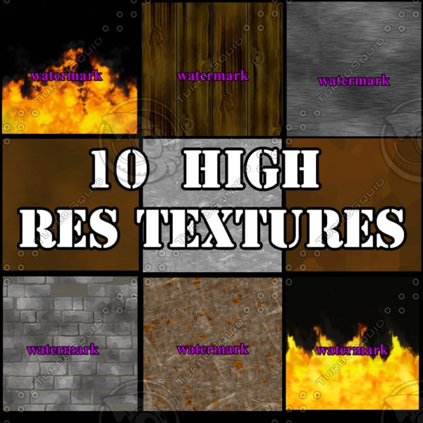 Texture PNG 10 Textures Repeatable