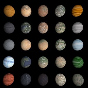 Planet textures set