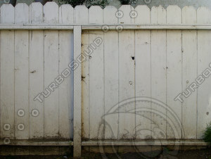 White Wooden Fence