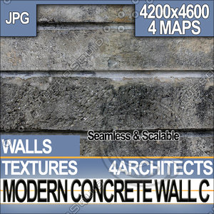 Modern Concrete Wall C