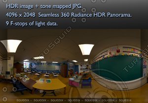 SCHOOL CLASSROOM 360 HDR  PANORAMA # 227