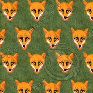 Seamless Knitted Fox