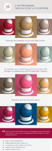 V-Ray Procedural Tiles 1x2 Offset V2 Color Noise