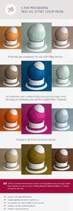 V-Ray Procedural Tiles 1x1 Offset Color Noise