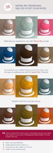 Mental Ray Procedural Tiles 1x3 Offset Color Noise
