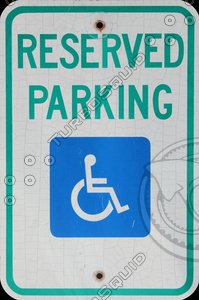 Parking Sign Texture