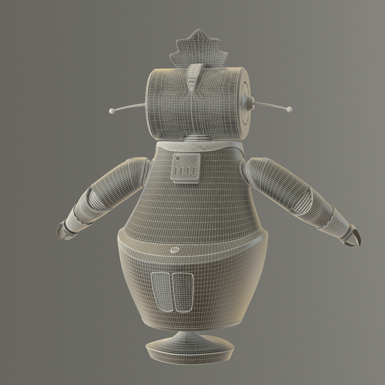 rosie jetsons cartoon 3d model