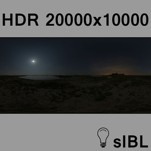 Full moon night panorama