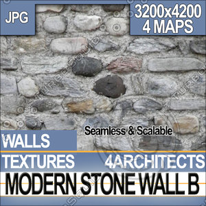 Modern Stone Wall B