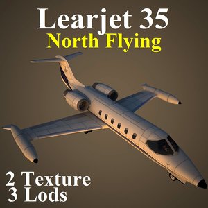 3d model of learjet 35 nfa