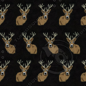 Seamless Knitted Deer