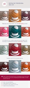 Mental Ray Procedural Tiles 1x3