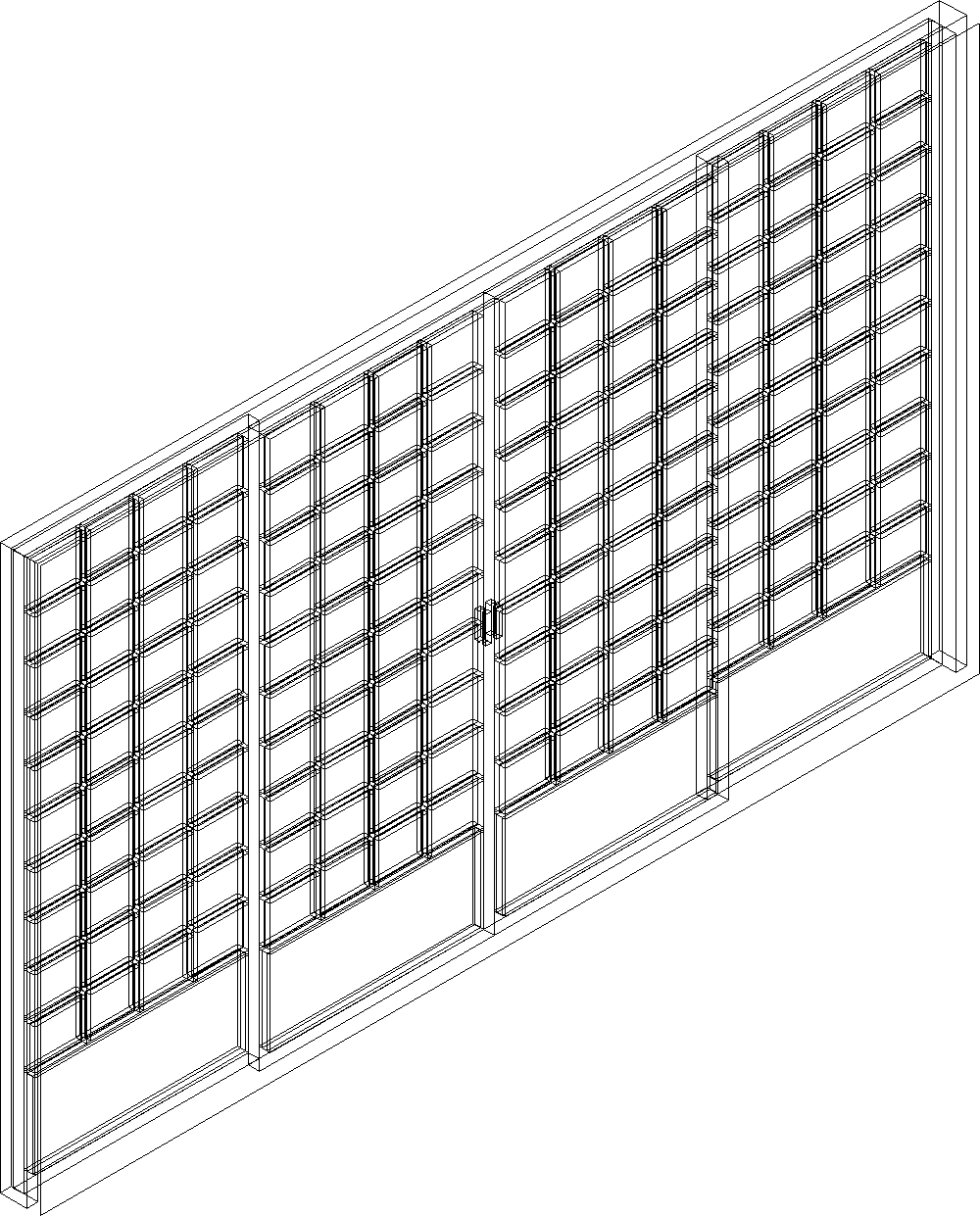 Building Revit Family door sliding shoji