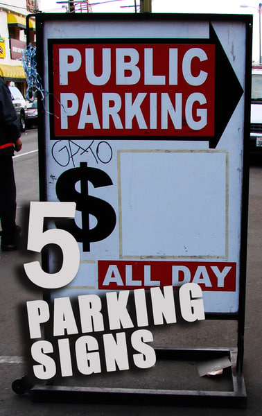 Texture sign parking Reference