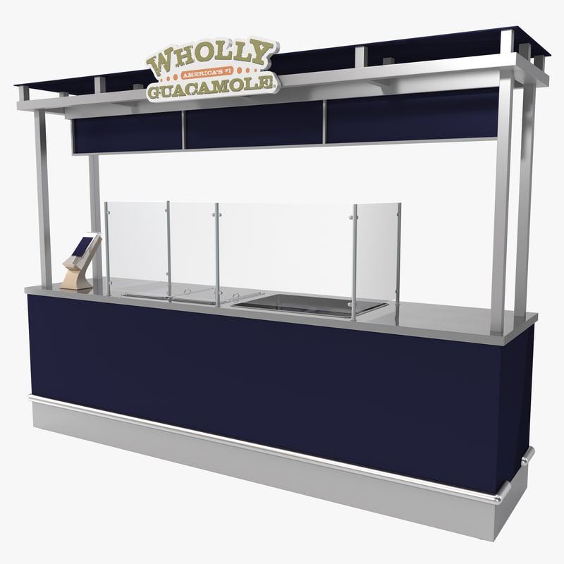 concession stand 3d model
