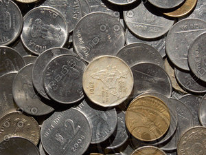 Indian Coins Texture