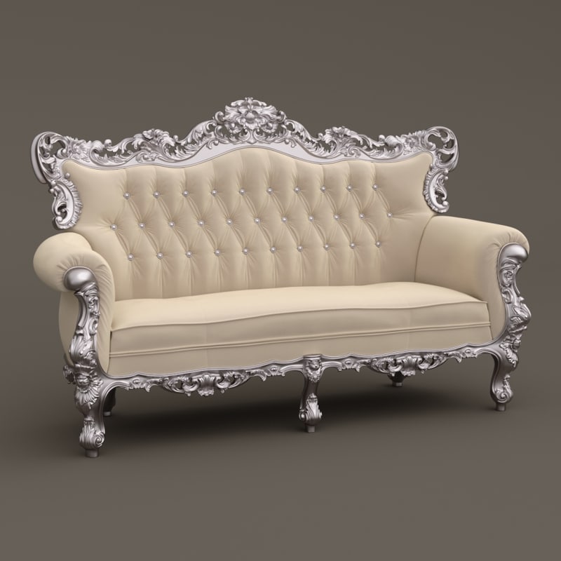 F B Sofa Belle De Fleur French Love Seat