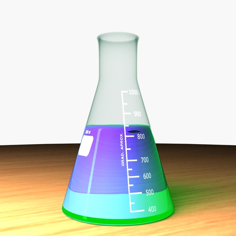 erlenmeyer flask 3d model