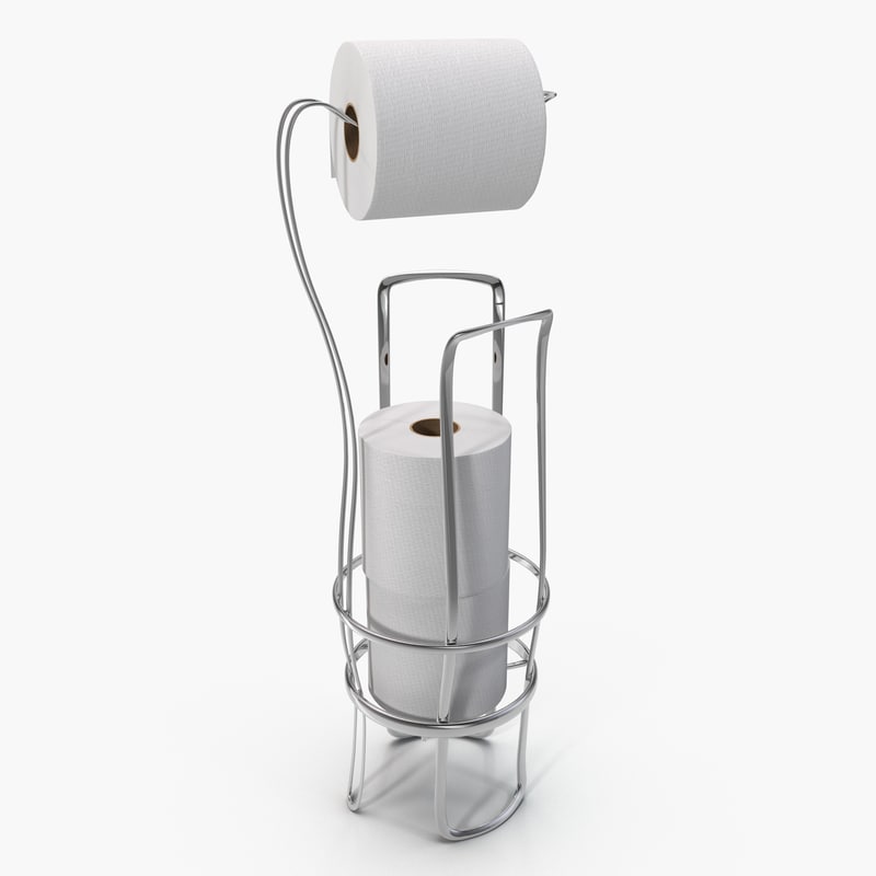 3d model toilet paper holder stand