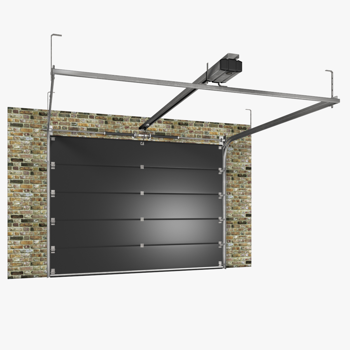 segmented garage door 3d model