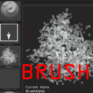 Zbrush debris