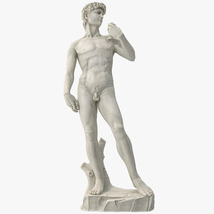 3d statue david model