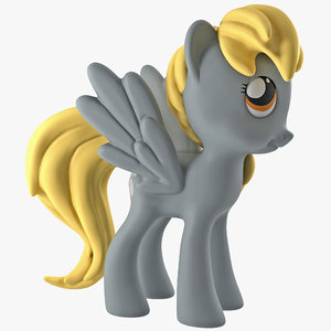little pony derpy toy 3d model