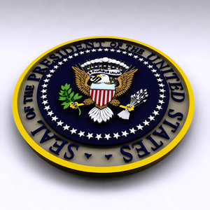 presidential seal 3d model