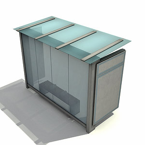 3ds max bus shelter