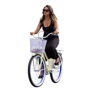 Girl on bicycle