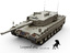 leopard 2a4 tank 3d max