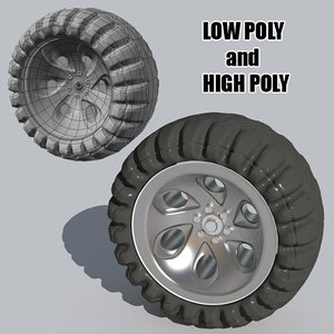 Low poly tire