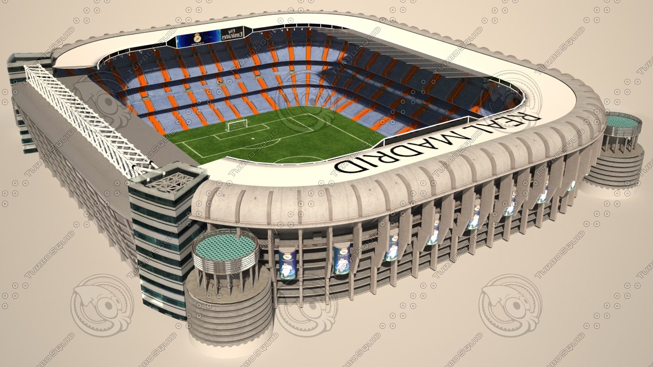 3d model santiago bernabeu