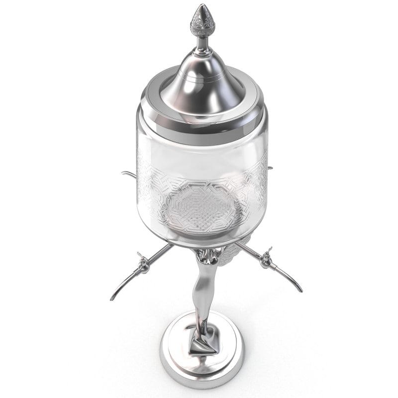 absinthe decanter lady 3d model