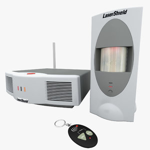 home security lasershield set 3d model