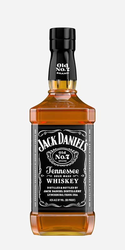 bottle whiskey jack daniel 3d model