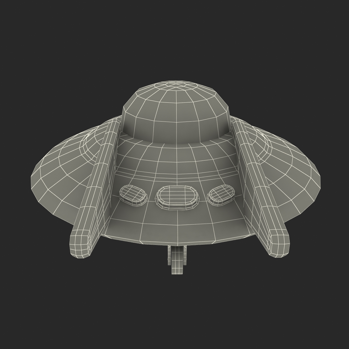 3ds max toy flying saucer