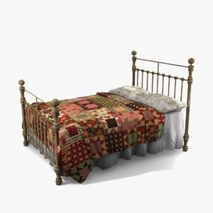 3d iron bed