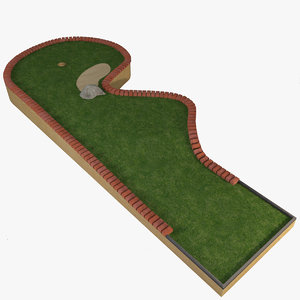mini golf course 3d model