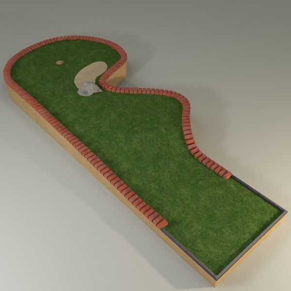 mini golf course 3d model