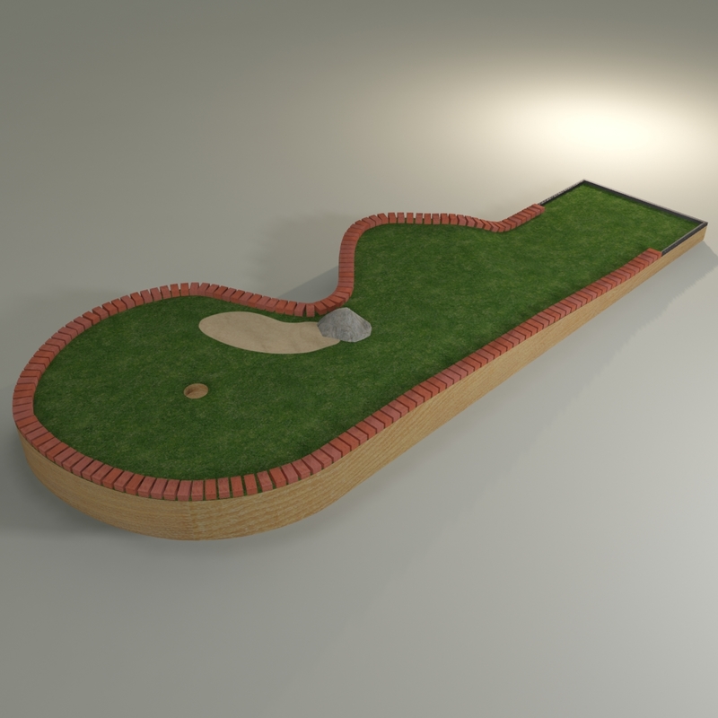 mini golf course 3d model