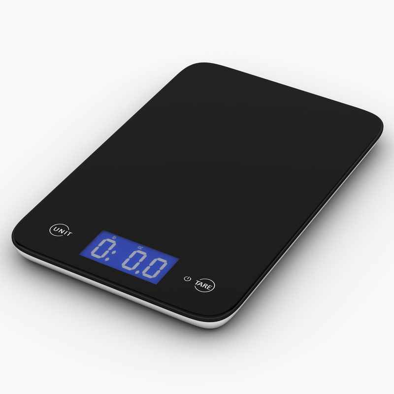 专业数字厨房秤ozeri touch3d模型