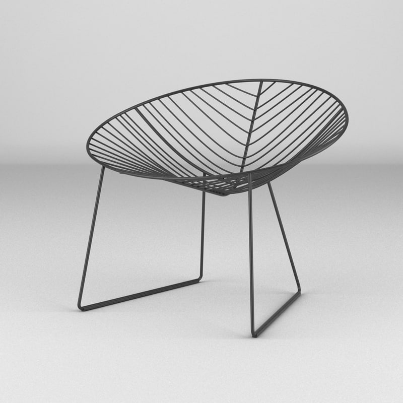 3ds max arper leaf chair