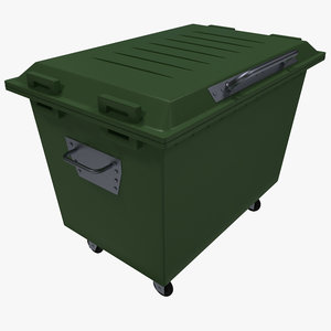 3d garbage container